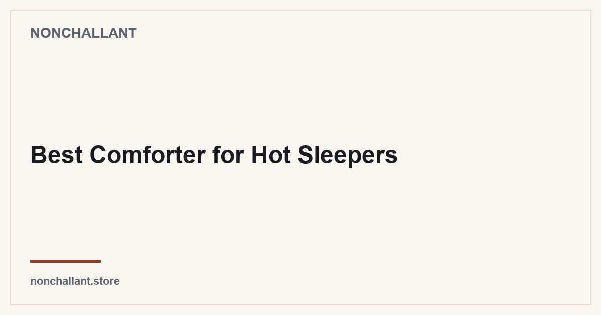 Duvet vs Comforter — Nonchallant guide