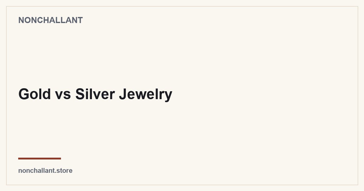 Men’s Everyday Chain — Nonchallant guide